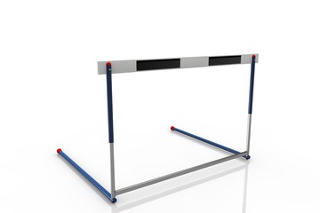 An athletics hurdle