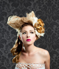 Fototapeta premium Hairdressing and makeup fashion woman