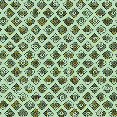 persimmon seamless pattern vector