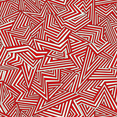 Seamless abstract background. White and red. Vector illustration