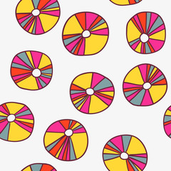Colorful ball pattern. Vector