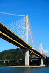 Ting Kau bridge in Hong Kong