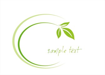 leaves ,plant , Green Eco friendly business logo design