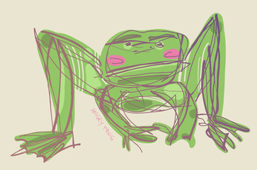 angry frog