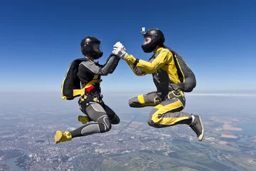 Rolgordijnen Skydiving photo. © German Skydiver