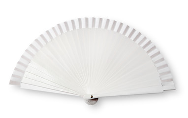 Fototapeta White fan on white with shadow and clipping path obraz
