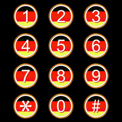 German numbers icons