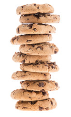 Stacked Cookies isolated on white