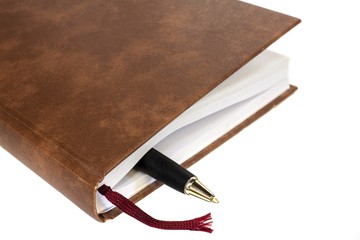 schedule closed with pen isolated