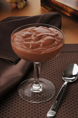 Gourmet chocolate pudding
