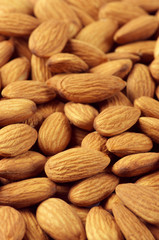 Almonds close-up