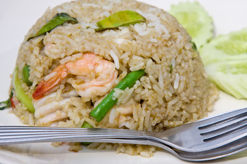 Rice with seafood