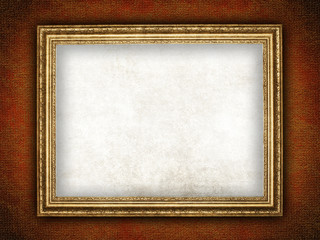 Template - grunge background and picture frame