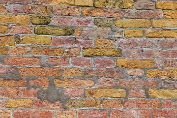 Texture of Venetian brick wal