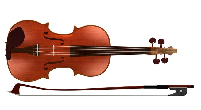 Violin and bow