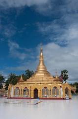 Fototapeta na wymiar temple in the republic of the union of myanmar