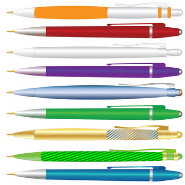 A set of pens