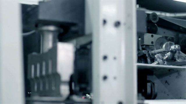 Production machine in motion