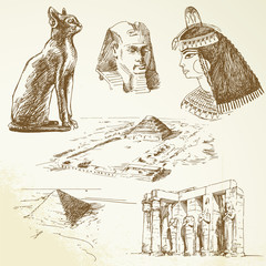 egypt - hand drawn set
