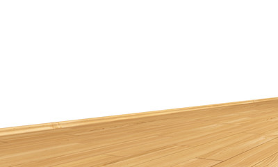 Wand mit Holzboden diagonal - Kirsch (Europäisch)