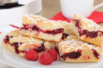 Raspberry Cake Bars