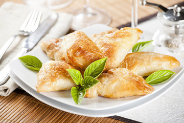 Crispy Cheese Rolls And Basil