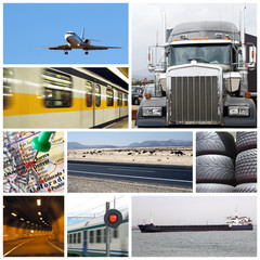 Transport collage