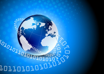 Background with globe