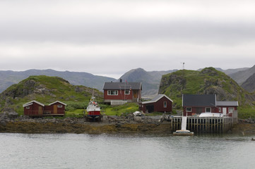 landscape of Norwegian fjord