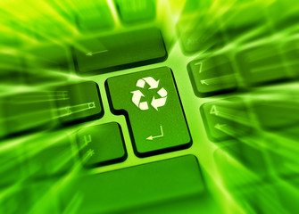 Zoom dynamique touche recyclage clavier vert