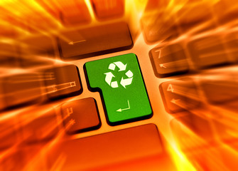 Zoom dynamique sur touche recyclage verte