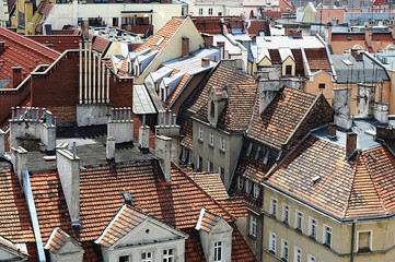 Wrocławskie dachy. - obrazy, fototapety, plakaty