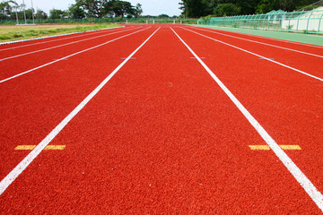Running tracks of athletics