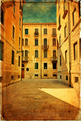 Venice - old paper - old card