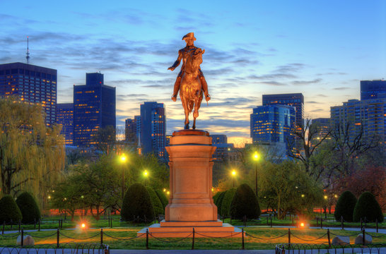 George Washington Statue at Boston Public Garden