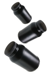 Black Plastic Jars