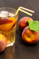 peach iced tea
