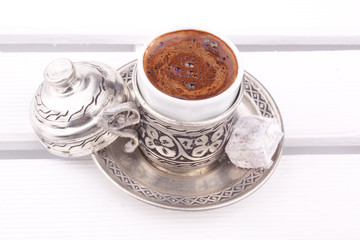 turkish coffee and turkish delight