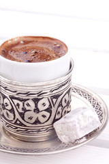turkish coffee and turkish delight
