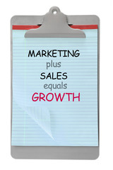 Clip Board with Business Concept