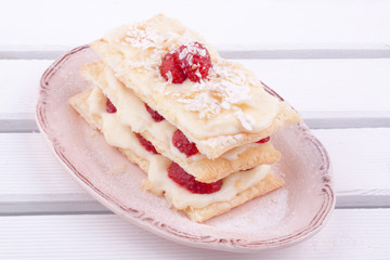 strawberry mille feuille