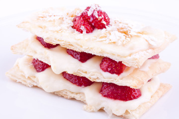 strawberry mille feuille