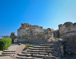 The old church of Nessebar , Bulgaria