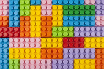 Plastic blocks background