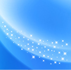 Blue background with star