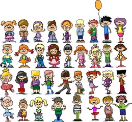 Смазливая счастливые дети мультфильм