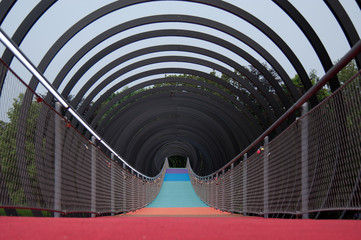 Bauwerke - Slinky-Brücke in Oberhausen