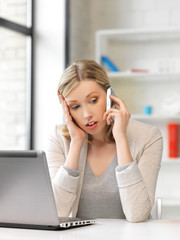 businesswoman with cell phone