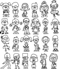 Смазливая счастливые дети мультфильм