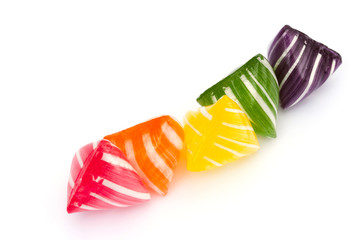 Rainbow colored candy